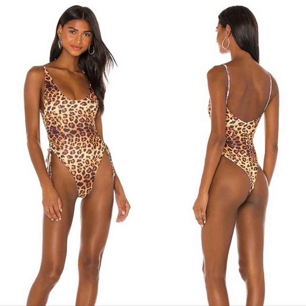 Joues De Sable Sally Leopard One Piece Swimsuit NWOT